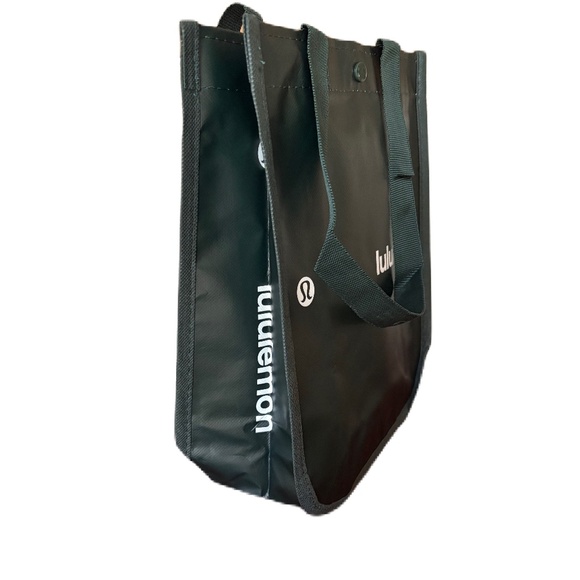 Lululemon shopping tote bag deep forest green white Small - Picture 2 of 3